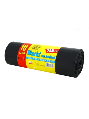 worki 240 na rolce czarne
