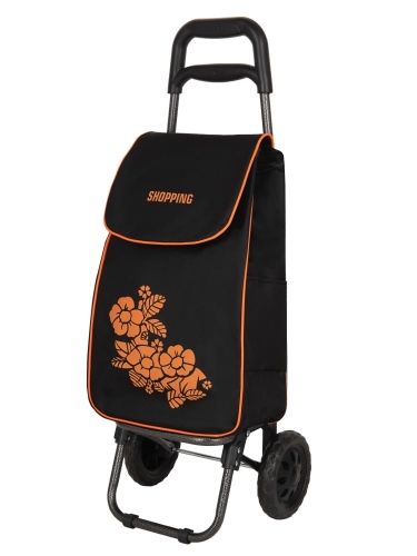 torba na zakupy na kołach czarna