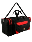 Torba podróżna duża 70 cm Ormi XL czarno czerwona