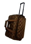 Torba podróżna na kołach 48 cm $ Letters brązowa 