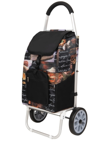 wózek zakupowy na dużych kołach z łożyskami