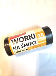Worki na śmieci  35 l/10 szt  rolka 