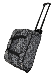 Torba podróżna na kołach 60 cm Letters szara