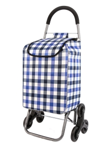 Wózek zakupowy na schody KRATA xl Niebieski 3k 