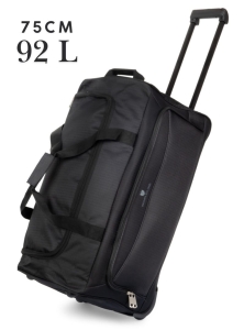 Torba podróżna 75 cm na kółkach ultra lekka Worldline 75/34/36 cm  czarna
