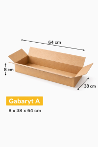 Karton klapowy paczkomat A 64 x 38 x 8 cm - 20 szt
