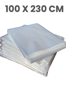 Worki foliowe 100/230cm foliowe bardzo duże przeźroczyste na ubrania /50gr/5sztuk 